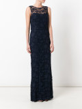 lace open back gown