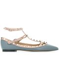 ‘Rockstud’平底芭蕾舞鞋