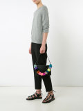 pompom strap shoulder bag