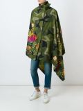 camouflage print cape