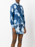 bleached denim skirt jumpsuit