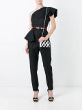 stars motif rigid clutch