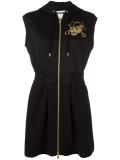 skull print hoodie dress