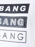 'bang'印花套头衫