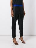'Opt Art' straight trousers