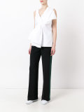 contrast stripe trousers 
