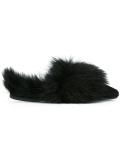 raccoon fur slippers 