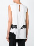 layered lace insert top