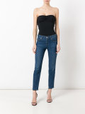 strpaless ruched detail body