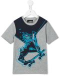 skater print T-shirt
