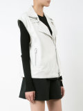sleeveless biker jacket