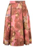 printed midi skirt