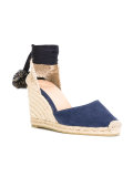 contrast high heel espadrilles 