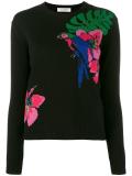 tropical intarsia jumper