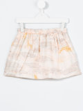 giraffe plains print skirt