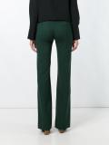 fitted flared trousers