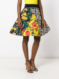 multi-print full skirt