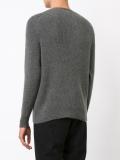 ribbed crew neck jumper