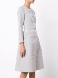 flower appliqué dress