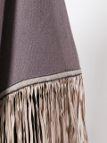 fringed trim cape 