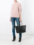 'Rockstud Rolling Noir' shopper tote