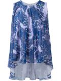flared sleeveless top