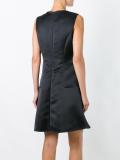 satin A-line dress