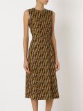 sleeveless midi flared dress