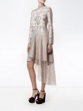 embroidered asymmetric dress