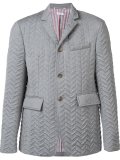 jacquard padded blazer