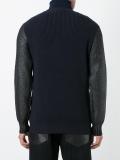 contrasting sleeve jumper