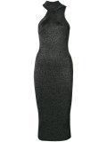 asymmetric halterneck dress