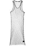 beaded mesh dress 