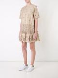 exploded eyelet T-shirt dress