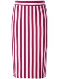striped fitted skirt