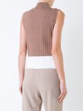 ribbed contrast tank