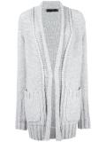 ribbed trim cardigan 