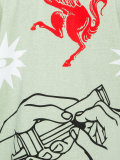 boxy abstract print T-shirt