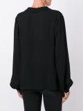 tied neckline blouse