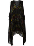 floral print pleated dress