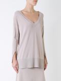 deep v-neck jumper