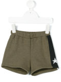 star stripe knit shorts