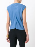 draped neck top