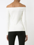 off-shoulders longsleeved blouse