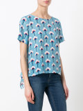 floral print allover T-shirt