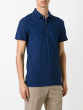 floral embroidered polo shirt 