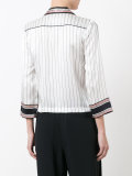 pinstripe pajama blouse