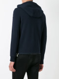 contrast neck and sleeve jacket