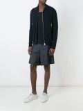 zip up detail bomber jacket