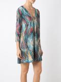 v neck printed tunic